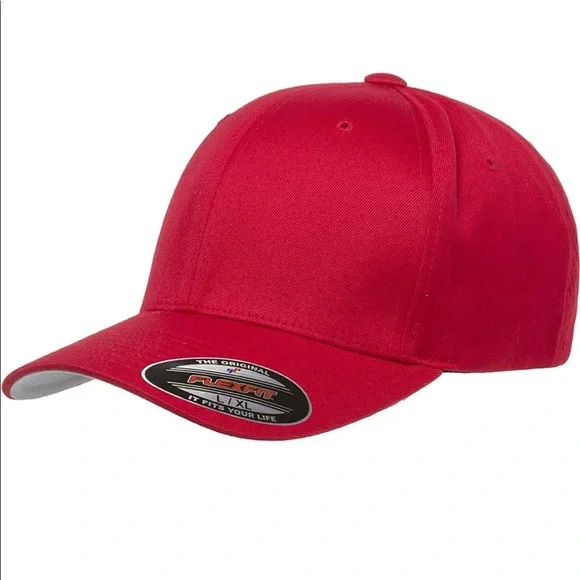 Flexfit Men's Athletic Baseball Fitted Cap - Wool-like Twill, Stretch Fit, 2-Pack, Multiple Colors - View #3